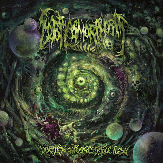 Ectoplasmorphosis - Vortex of Possessable Flesh CD cover featuring dark, atmospheric artwork representing the essence of Death Metal, produced by Rancid Offal Records.