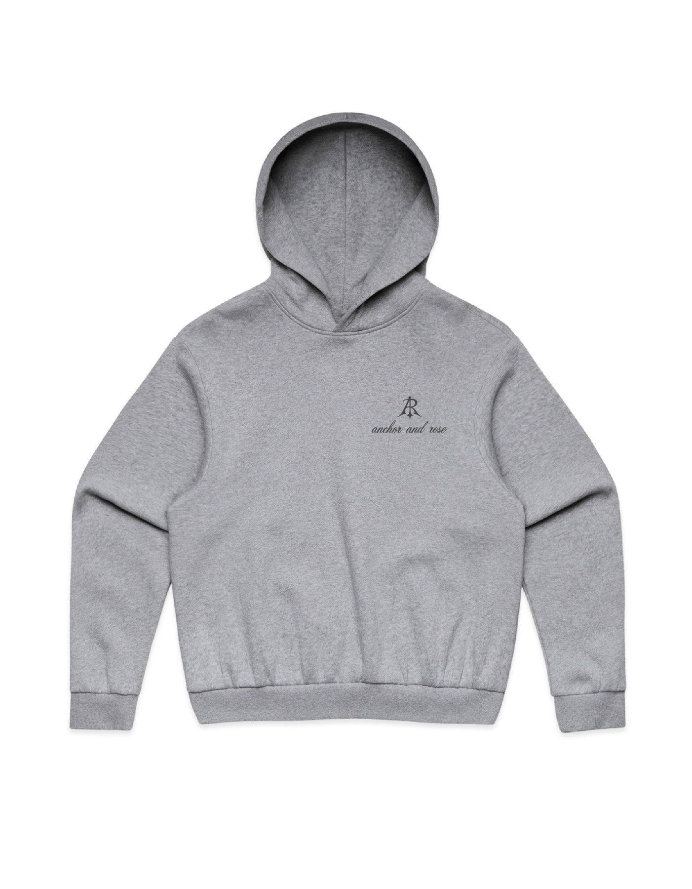 Elegant Box Minus Hoodie in sleek design by Anchor and Rose Apparel, ideal for modern casual wear.