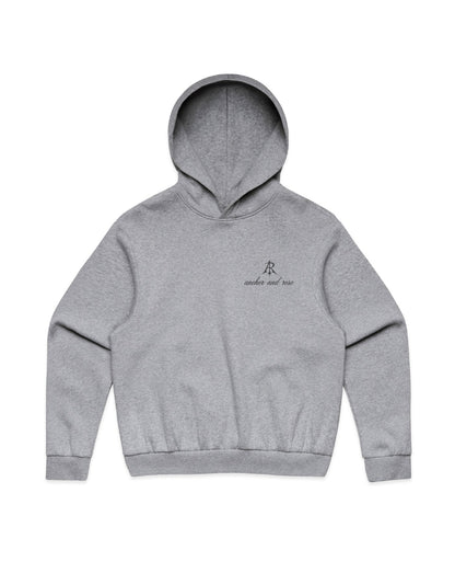 Elegant Box Minus Hoodie in sleek design by Anchor and Rose Apparel, ideal for modern casual wear.
