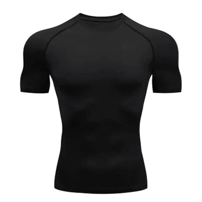 Luxurious black compress tee designed by Dazzling Dreams Studio, showcasing a sleek modern cut for ultimate comfort and style.