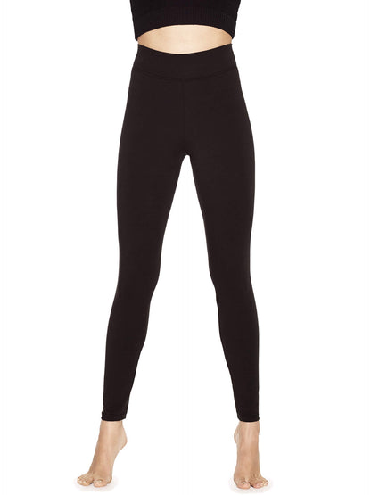 Luxury Women's Organic Cotton Leggings in a stylish hue, featuring a comfort fit and eco-friendly fabric, designed for versatility and sustainability.