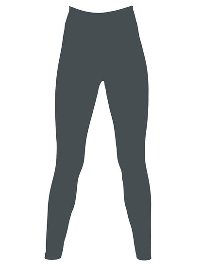 Earth Wardrobe branding on luxury organic cotton leggings, symbolizing commitment to eco-friendly fashion.