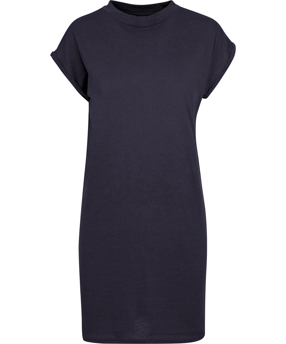 Detail view of the relaxed fit design of the Organic Cotton T-Shirt Dress showcasing effortless elegance and versatility.