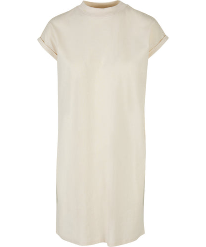 Close-up of the soft, breathable organic cotton fabric of the T-Shirt Dress, highlighting its premium quality and luxurious feel.