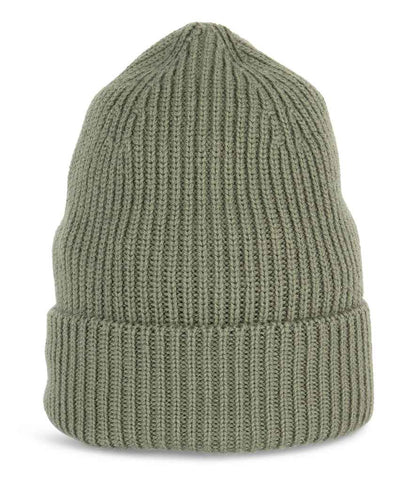 Luxurious Unisex Merino Wool Beanie in soft fabric, featuring a wide turn-up design, perfect for cold weather.