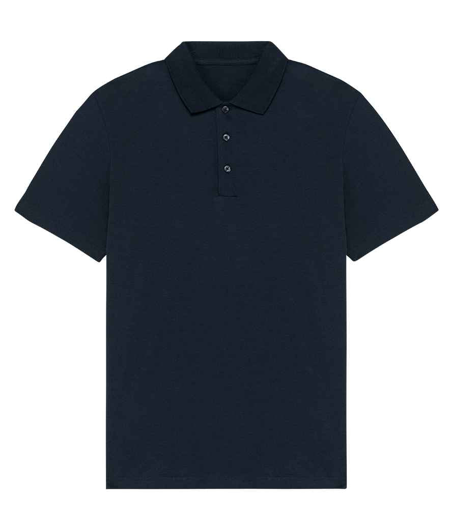 Chic straight fit luxury polo shirt in organic cotton, perfect for casual or semi-formal occasions, featured in assorted sizes S-XXL.