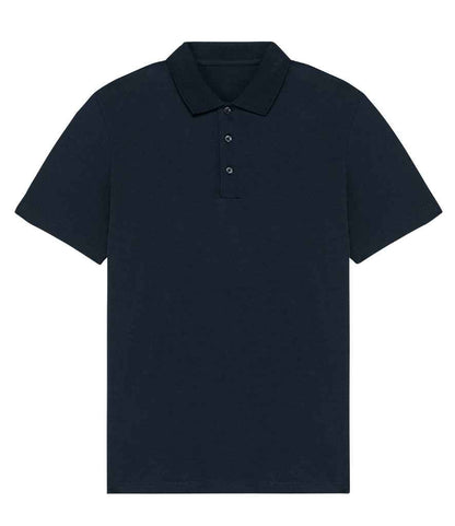 Chic straight fit luxury polo shirt in organic cotton, perfect for casual or semi-formal occasions, featured in assorted sizes S-XXL.