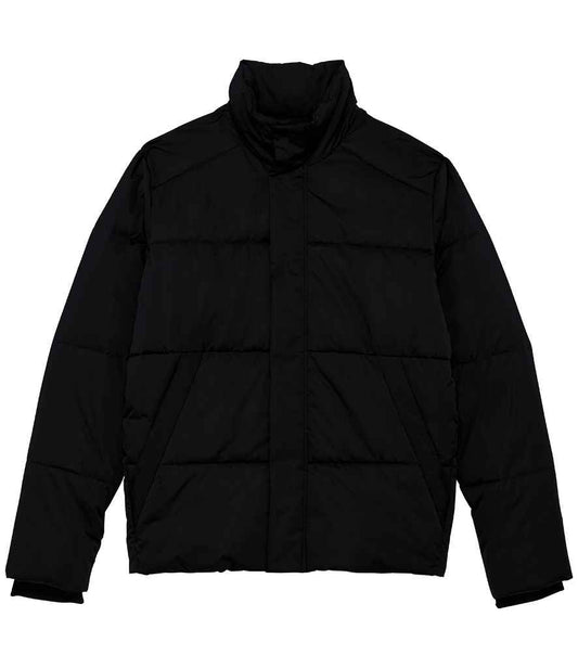 Elegant close-up of the luxury recycled down jacket, showcasing the premium texture and eco-friendly materials, perfect for stylish outdoor wear.