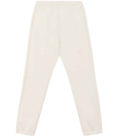 Detail of the elasticated waistband and leg hems on eco-friendly ladies jog pants, crafted for effortless movement and casual elegance.