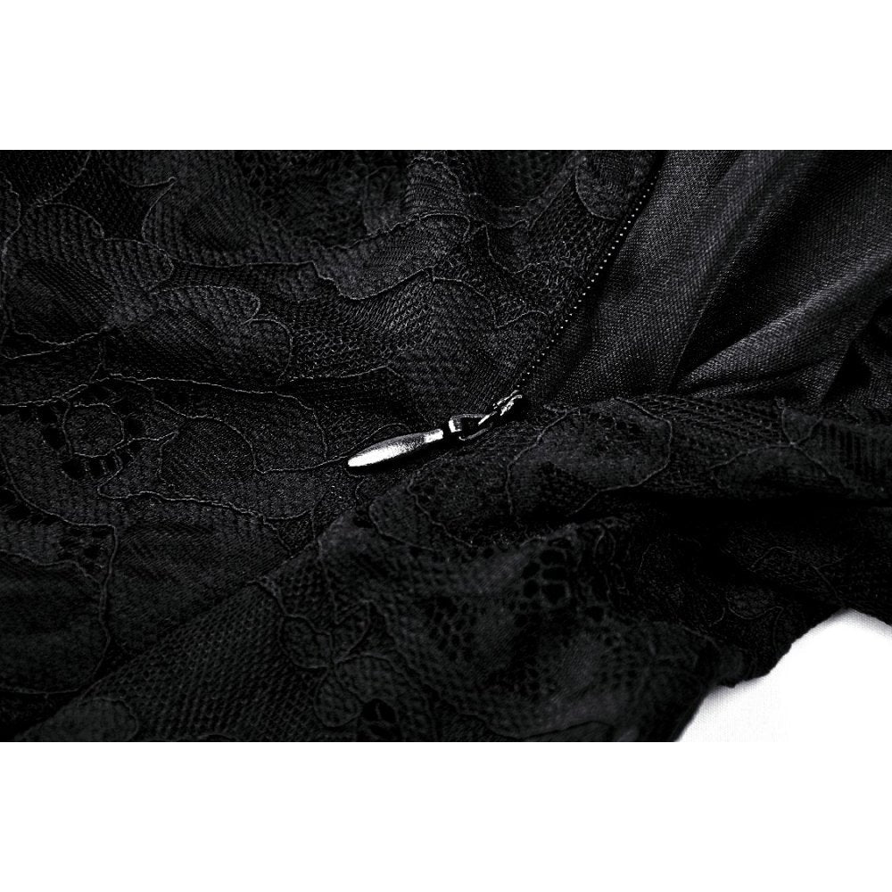 Daring side view of the Dark In Love Naiara Dress highlighting the elegant silhouette and waist-cinching design, ideal for making a statement.