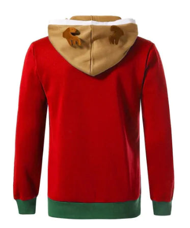 Upscale Reindeer Hoodie designed for the autumn season, making the perfect Christmas Tee for holiday celebrations.