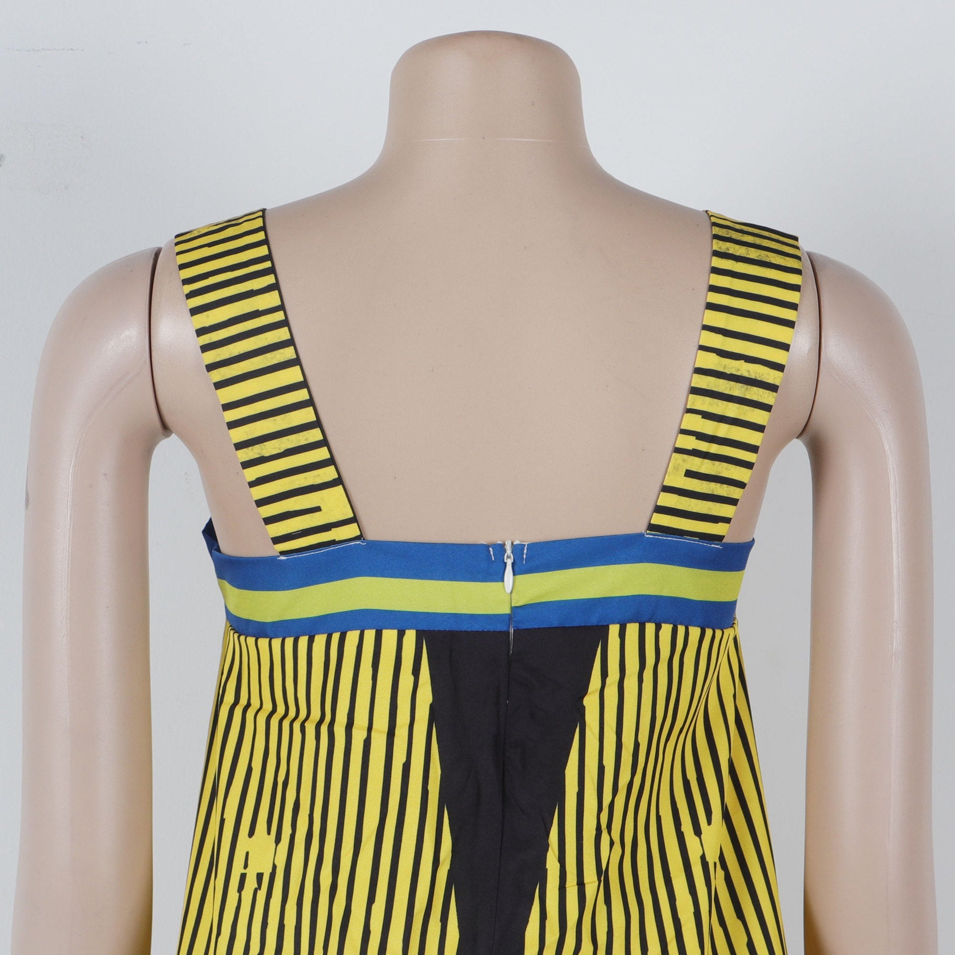 Luxurious CM.YAYA Women’s Striped Wide Leg Sleeveless Jumpsuit showcasing elegant stripes and a flattering high waist, perfect for summer days.