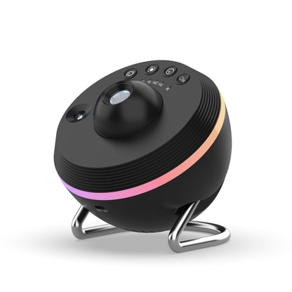 Dynamic Meteor 13 In 1 Ultra Clear Galaxy Projector Lamp elegantly designed with buttons atop, highlighting its sophisticated features for controlling the luminous projections in any luxurious setting.