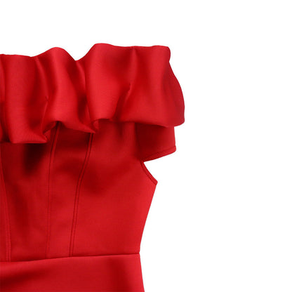 Elegant Off Shoulder Mermaid Evening Dress showcasing a slim bodycon silhouette, perfect for formal occasions, designed for women and available in sizes M to XXXL.