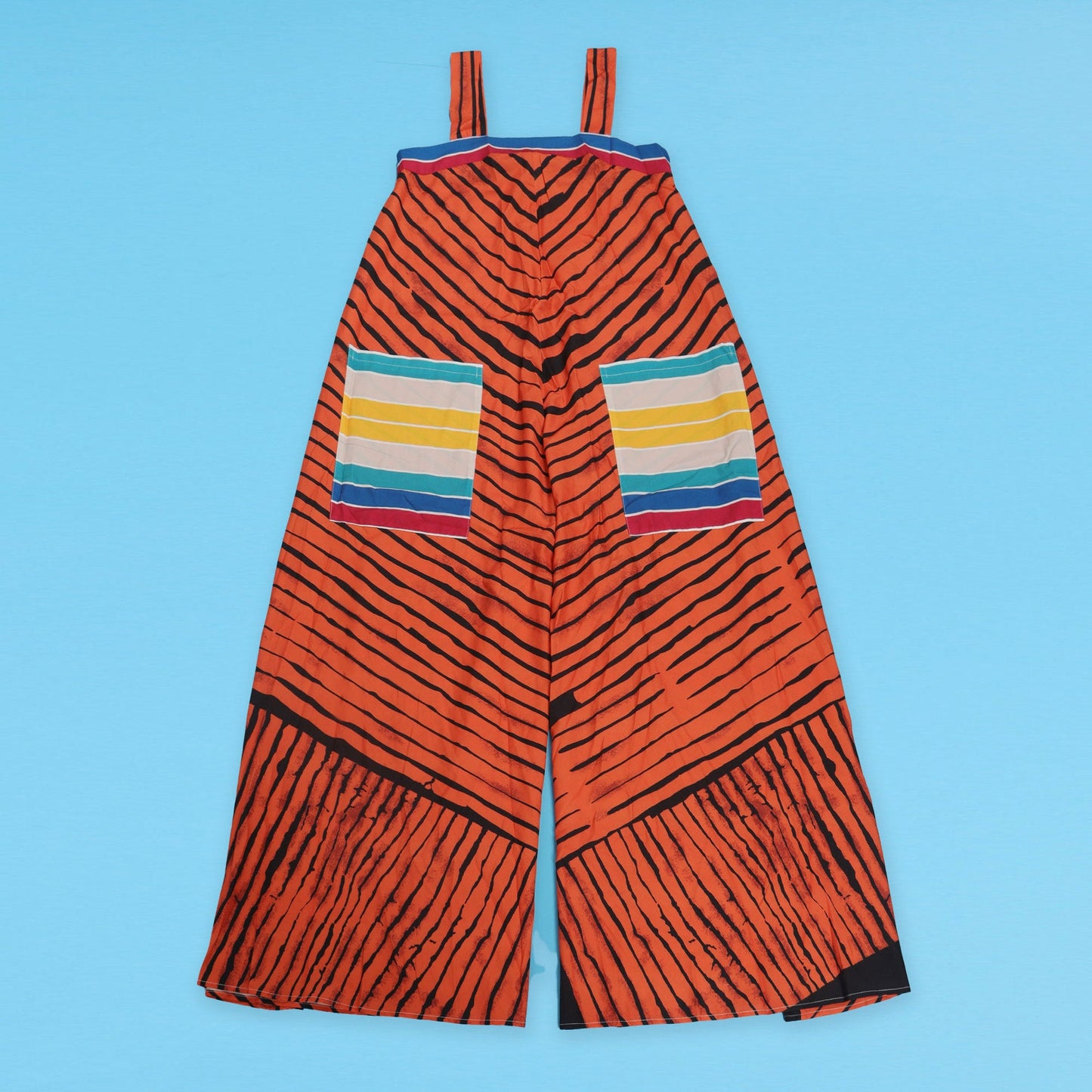 Luxurious CM.YAYA Women’s Striped Wide Leg Sleeveless Jumpsuit in elegant summer fashion, showcasing chic stripes and a flattering high waist.