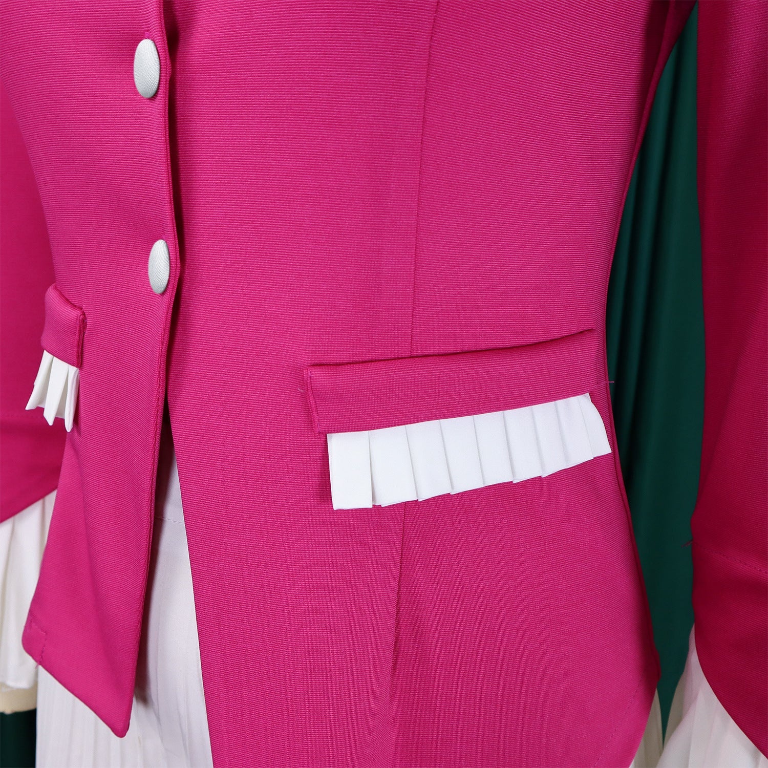 Stylish CM.YAYA Women's Plus Size Wide Leg Pants Set paired with a luxurious blazer, perfect for office or formal occasions.