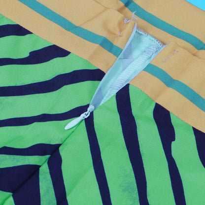 CM.YAYA Women’s Striped Wide Leg Sleeveless Jumpsuit with Pockets in an elegant summer setting, showcasing high waist design and full-length style, presented by Hot Trends Area.