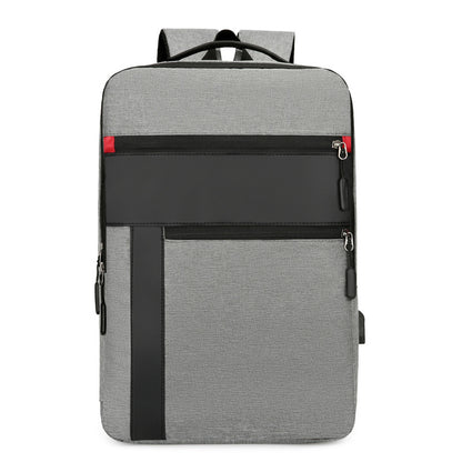 Dazzling Dreams Male Student Backpack in grey, featuring a spacious and functional design with premium Oxford cloth construction, ideal for male students.