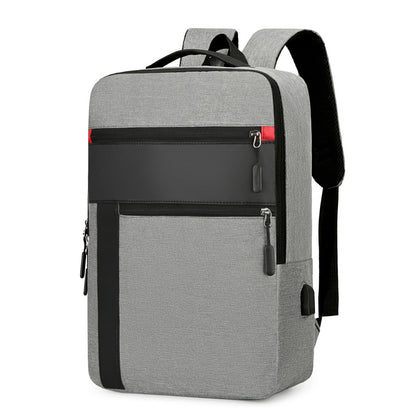 Dazzling Dreams Male Student Backpack in a sophisticated grey pattern, designed for optimal storage and style, catering to contemporary male students.