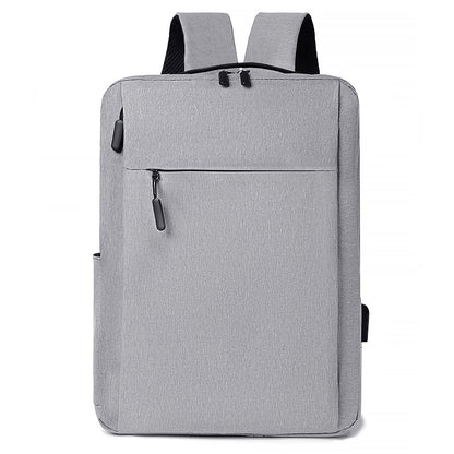The refined Men's and Women's Fashion Casual Exercise Canvas Business Backpack by Dazzling Dreams Studio, displaying a modern grey finish, ideal for both business and casual wear.