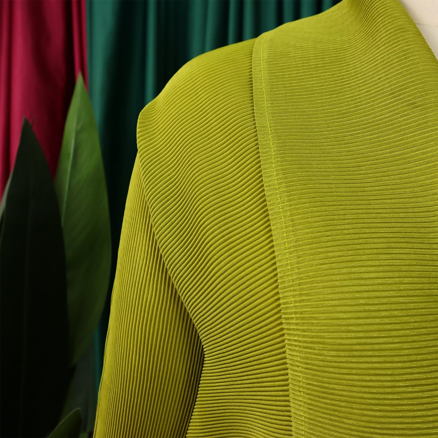 Luxury women's two-piece set from CM.YAYA, showcasing a v-neck full sleeve blouse with batwing sleeves, suitable for high street fashion.