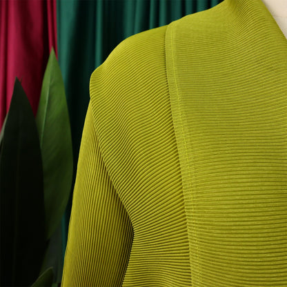 Luxury women's two-piece set from CM.YAYA, showcasing a v-neck full sleeve blouse with batwing sleeves, suitable for high street fashion.