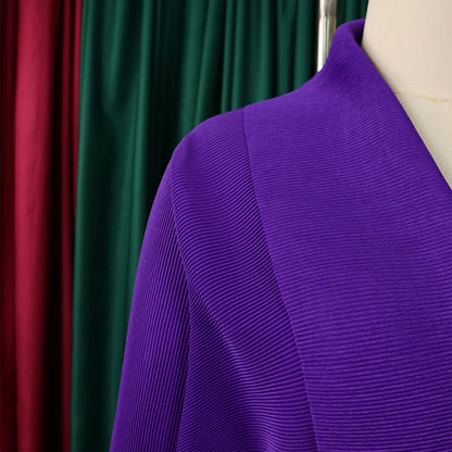 Elegant CM.YAYA Women's Gradient Full Sleeve Blouse with Belt, perfect for sophisticated autumn and winter outfits.