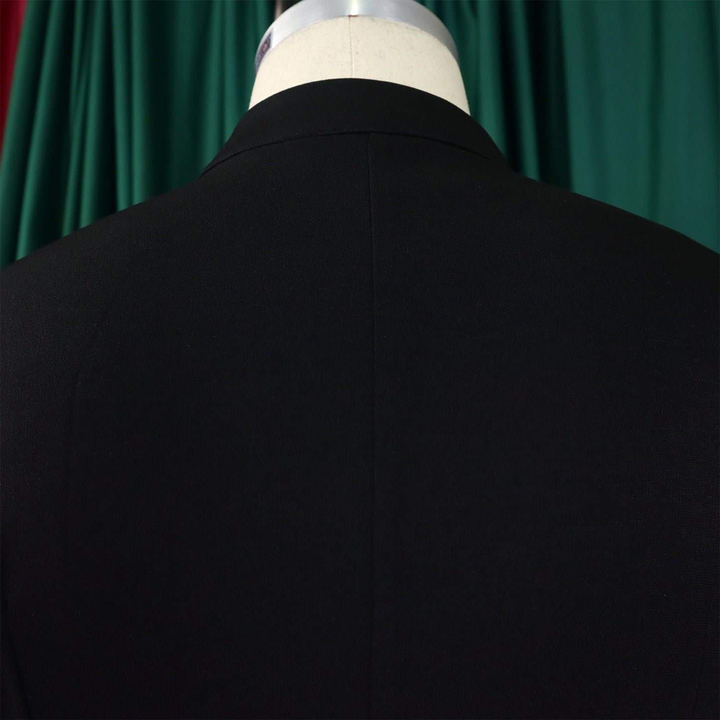 Elegant CM.YAYA Women's Plus Size Office Lady Blazer with Flare Sleeves, perfect for middle-aged professionals seeking style and comfort in autumn and winter.