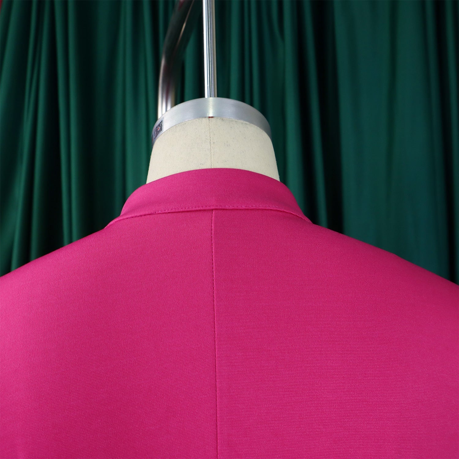 Elegant CM.YAYA Women's Plus Size Office Lady Flare Sleeve Blazer Shirt in a sophisticated setting, showcasing its chic design and quality fabric.