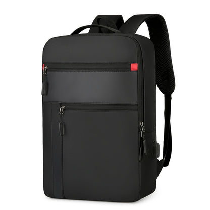 Dazzling Dreams Male Student Backpack in black, highlighting its stylish aesthetics and practicality for everyday use among male students.