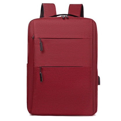 Men's and Women's Fashion Casual Exercise Canvas Business Backpack by Dazzling Dreams Studio in rich burgundy, featuring a sophisticated silhouette and practical storage solutions for stylish versatility.