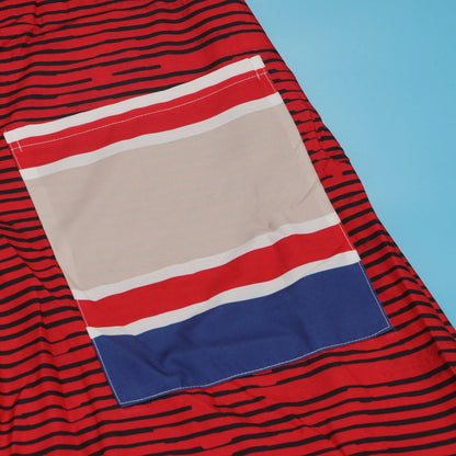 Back view of the CM.YAYA Women's Striped Jumper, highlighting the chic design and convenient pockets for a blend of fashion and functionality.