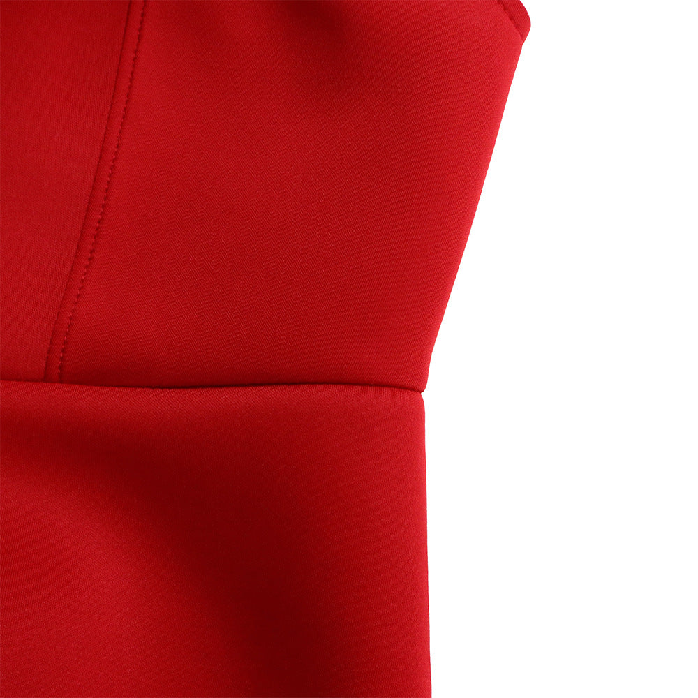 Full-length view of the stunning Off Shoulder Mermaid Evening Dress, ideal for evening events, featuring a flattering trumpet silhouette and floor-length design.