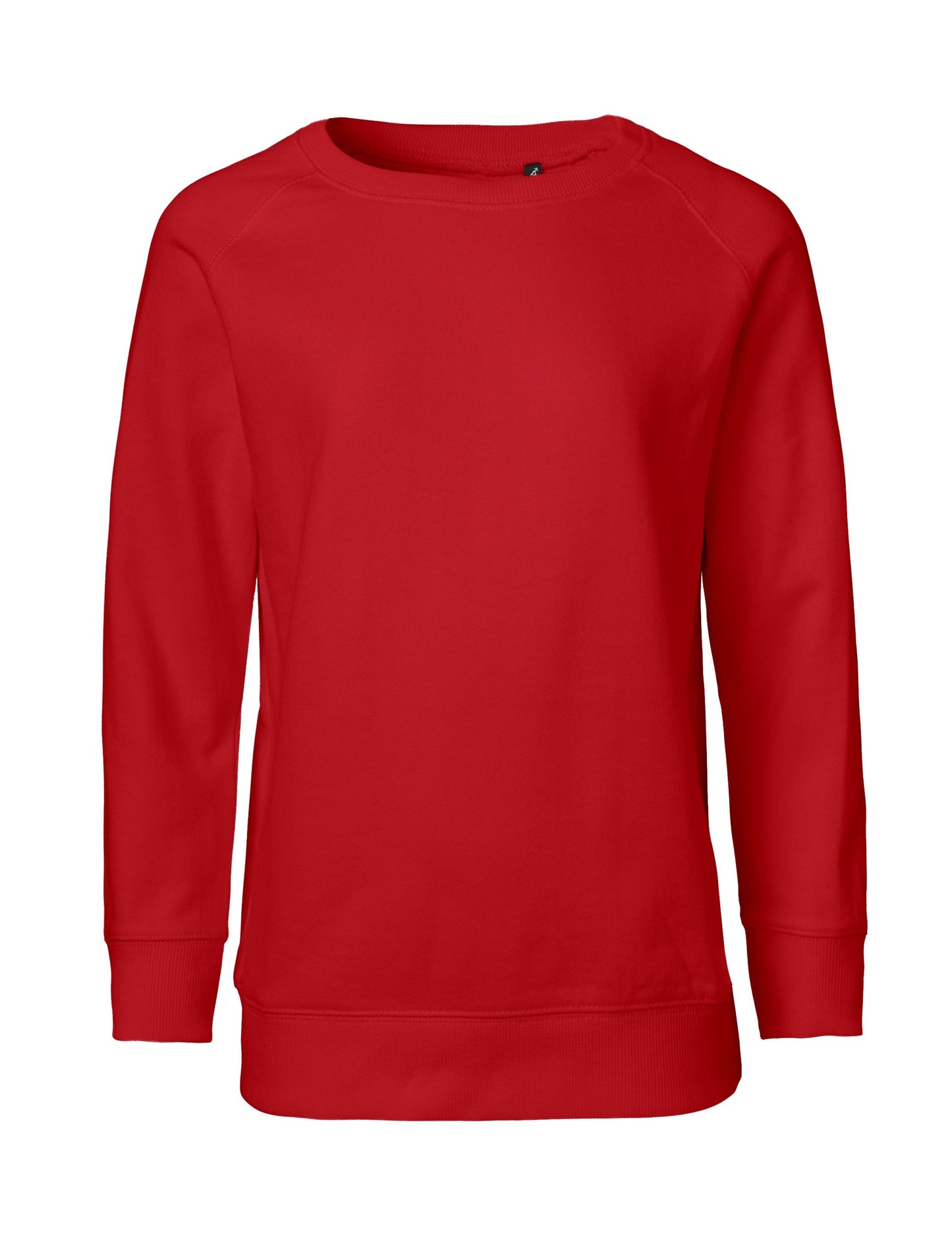 Kids luxury organic fairtrade cotton sweatshirt in a heavyweight design, showcasing a soft brushed interior.