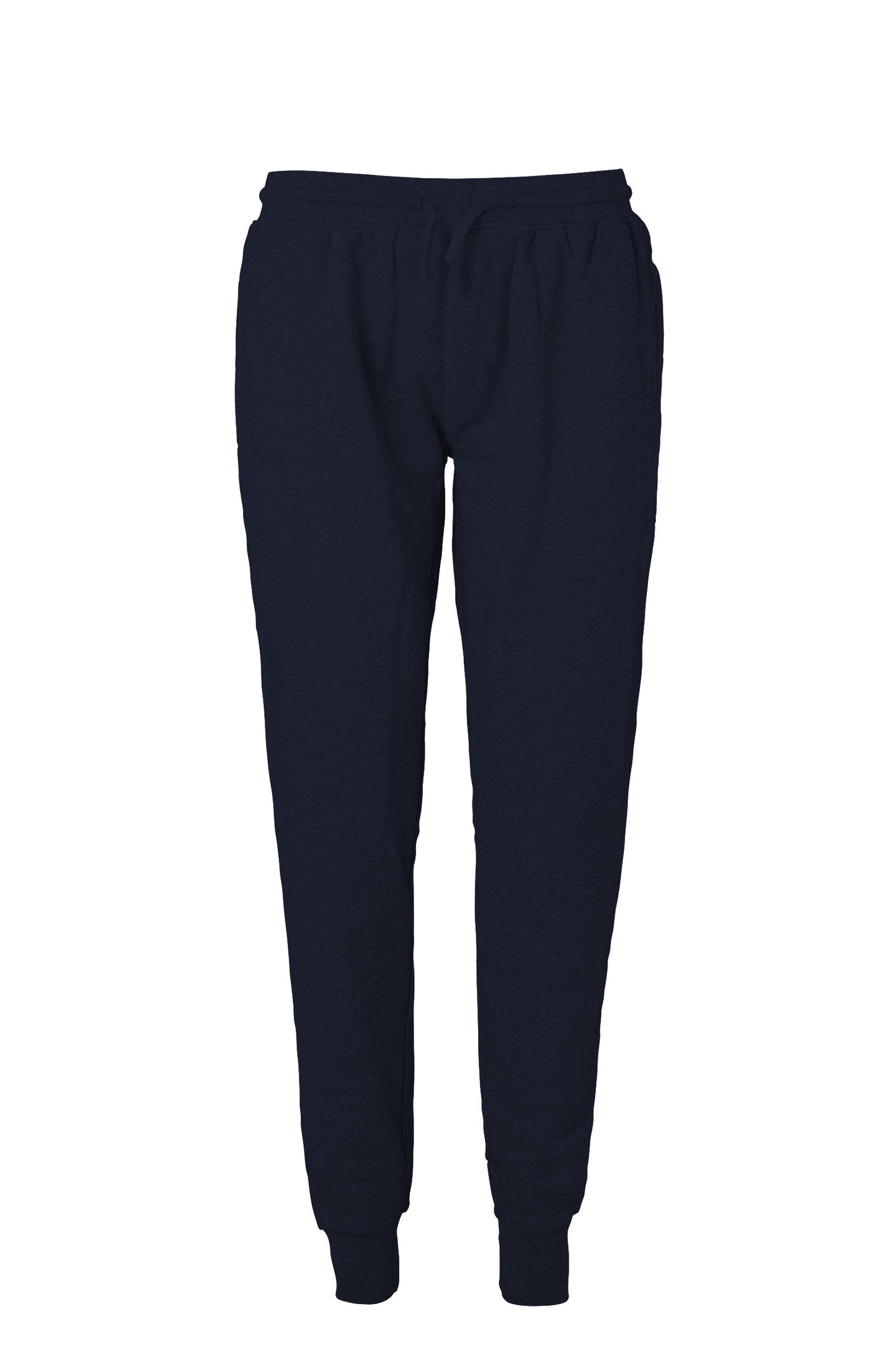 Luxury unisex sweatpants made from Fairtrade organic heavyweight fleece, featuring an adjustable fit and elegant design for both men and women.