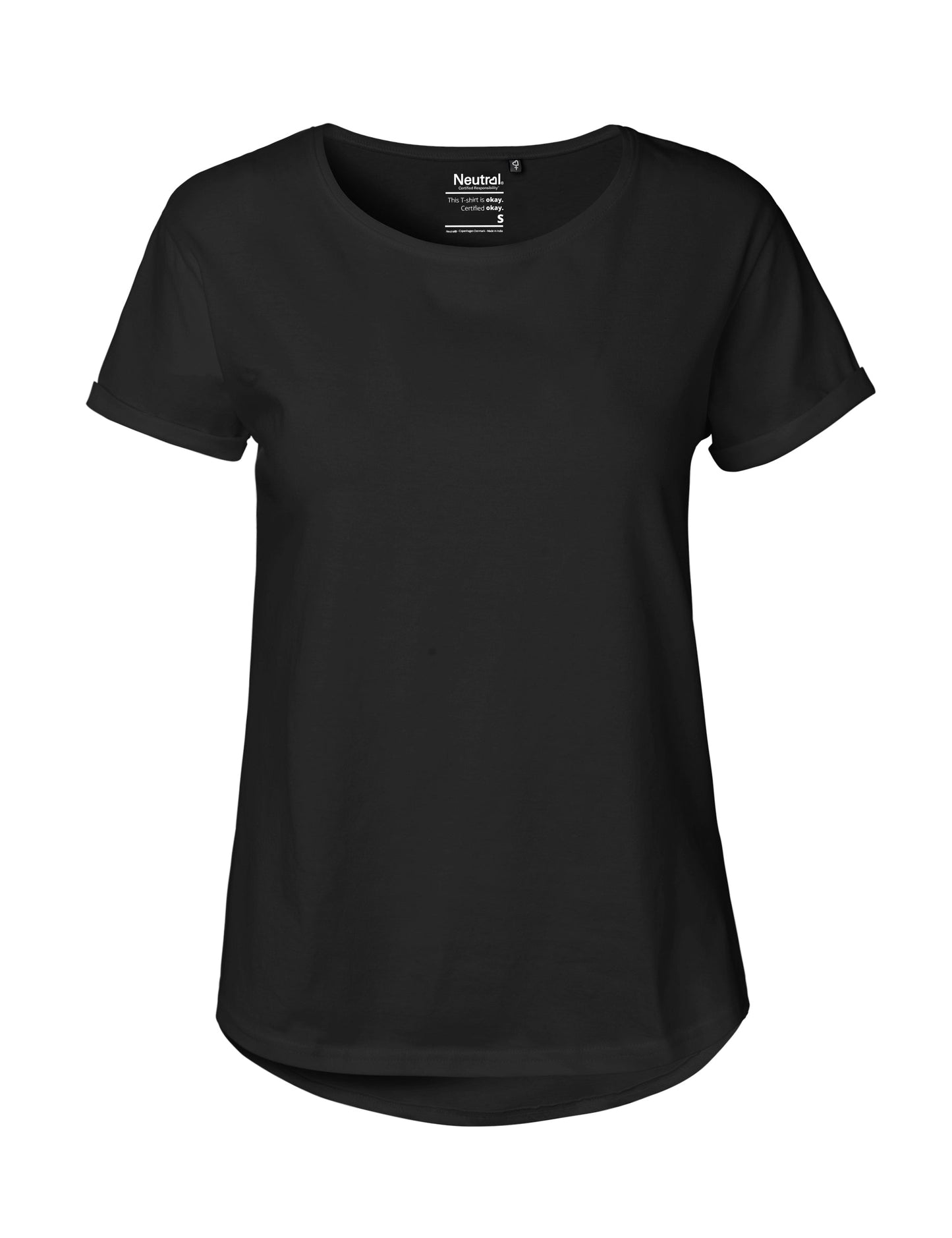 Stylish Fairtrade cotton t-shirt, epitomising luxury and responsibility in fashion, ideal for casual yet sophisticated looks.