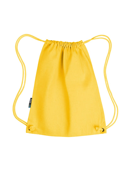 Sustainable luxury in a spacious Gym Bag made from organic Fairtrade cotton, designed with adjustable drawstrings for effortless elegance.