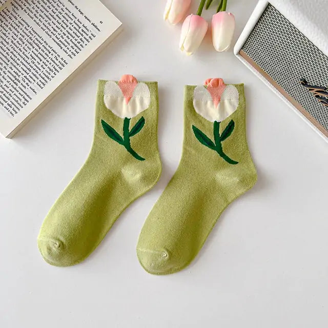 Women Frilly Ruffle Socks Lolita Style