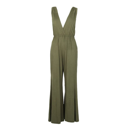 Elegant versatile multiway wrap jumpsuit showcasing V-neck and backless design, perfect for any occasion. Designed by The Hippy Clothing Co.