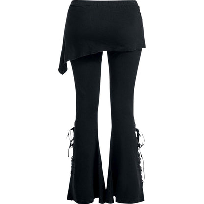 URBAN FASHION - 2in1 Boot-Cut Leggings with Micro Slant Skirt