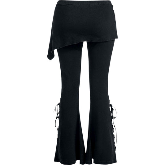 URBAN FASHION - 2in1 Boot-Cut Leggings with Micro Slant Skirt