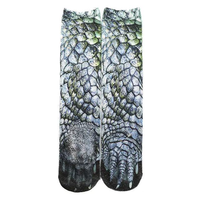 LWomen's Novelty Printed Animal legs Long Funny Socks Cosplay Halloween