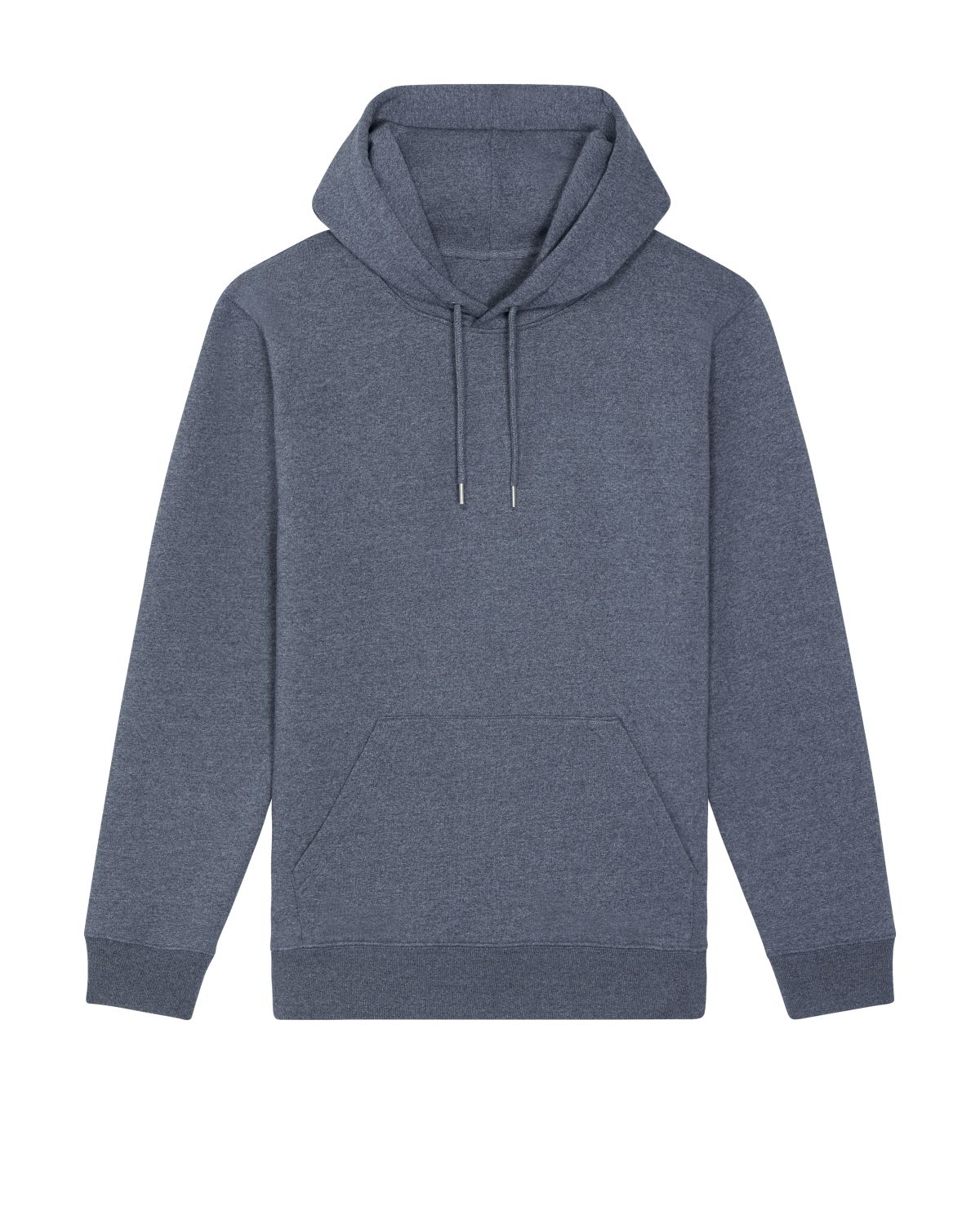 Unisex hooded sweatshirt displayed elegantly on a neutral backdrop, highlighting its eco-friendly design and versatility.