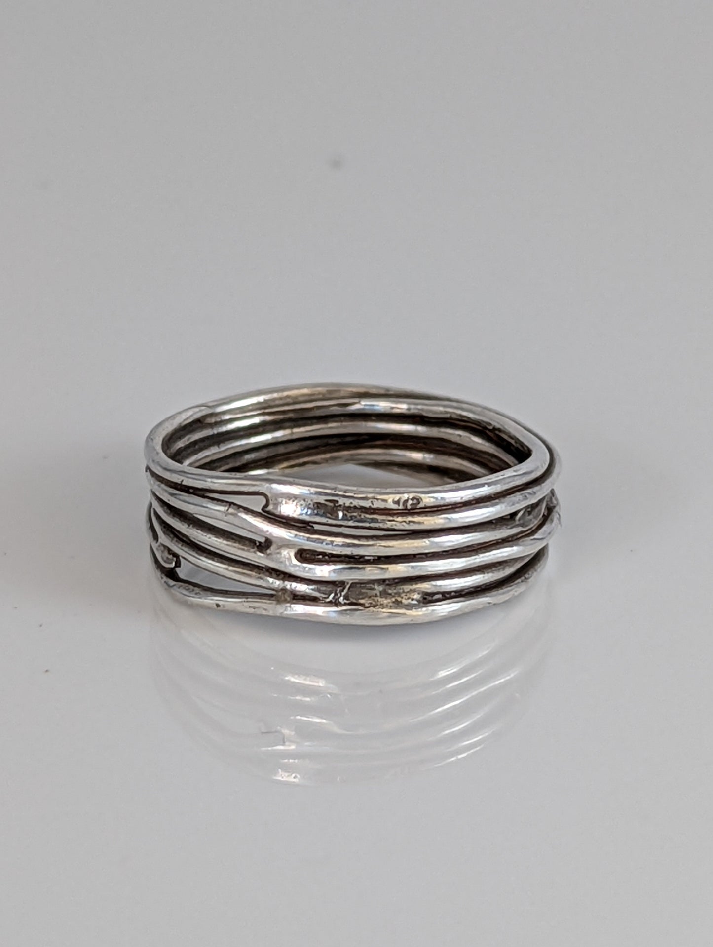 925 Silver Wired Band – Handmade Ring for Him or Her