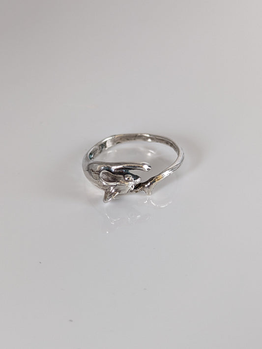 925 Silver Mouse Ring – Handmade Whimsical Wrap-Around Design