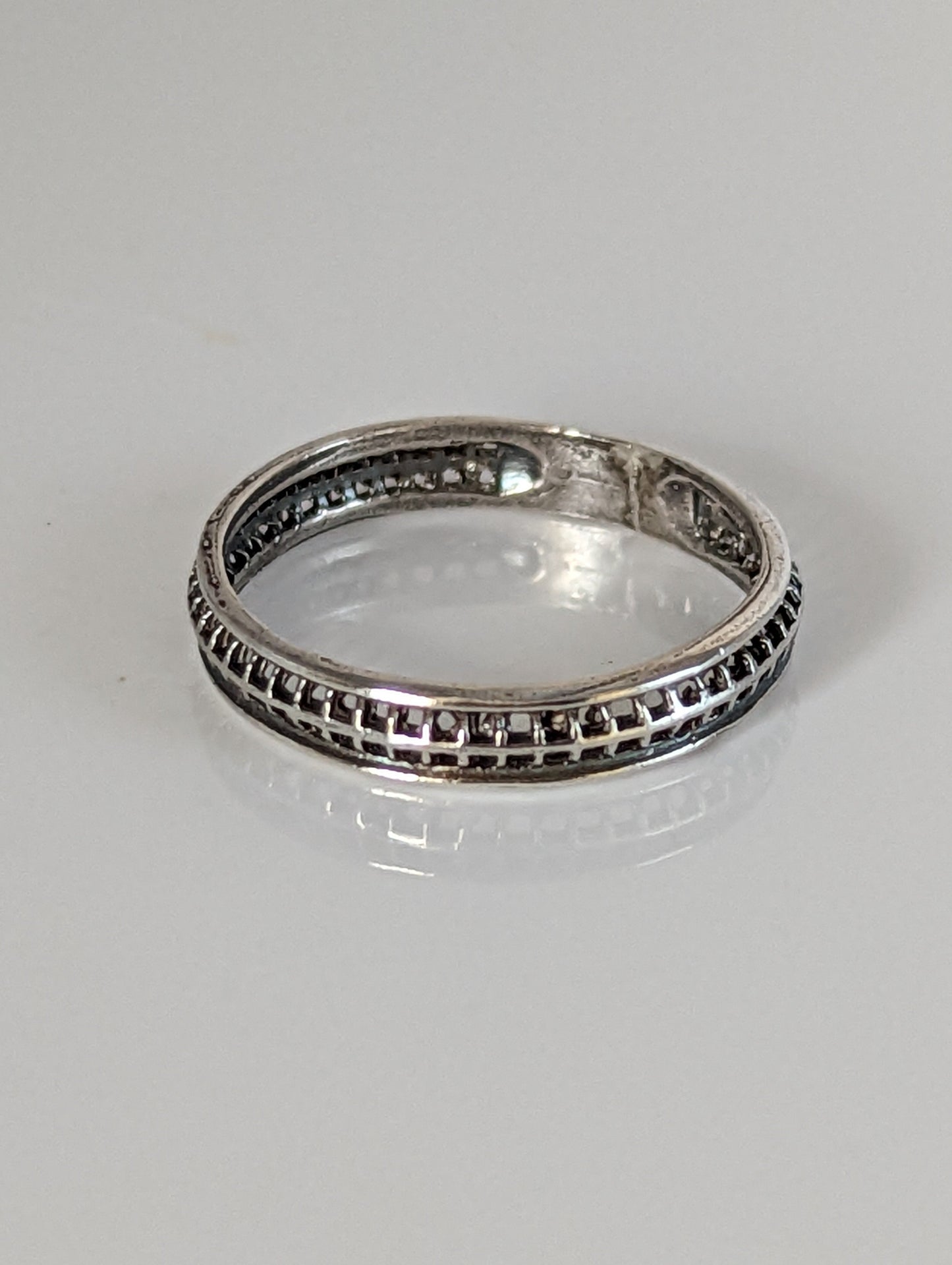 925 Sterling Silver Filigree Ring – Elegant Handmade Band for Nature Lovers