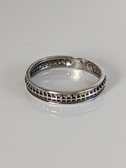 925 Sterling Silver Filigree Ring – Elegant Handmade Band for Nature Lovers