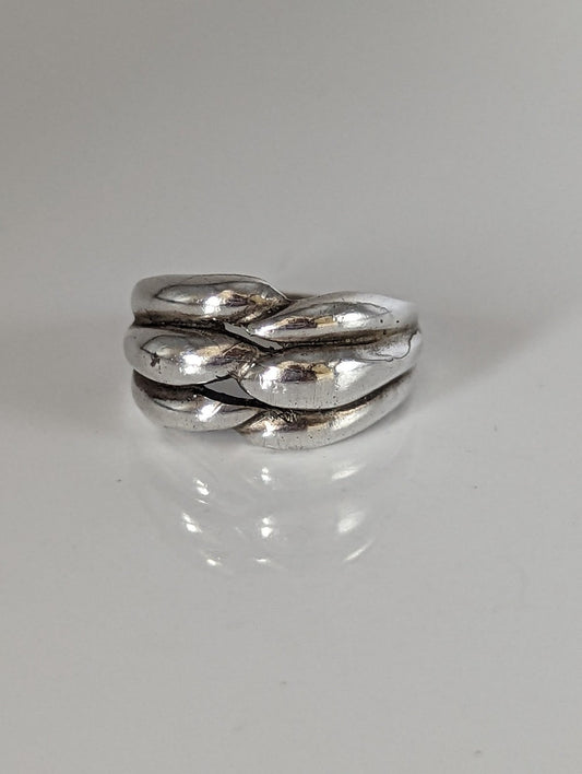 Silver Steed Ear of Grain Silver Ring