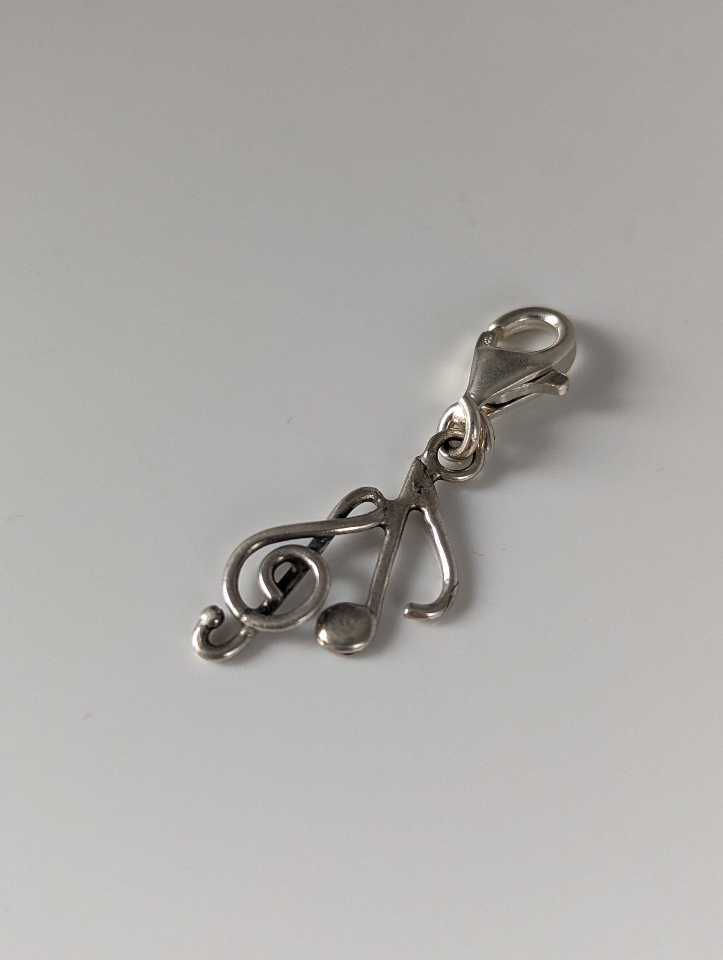 Silver Steed Clef & Note Silver Charm