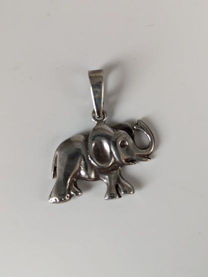 Silver Steed Elephant Silver Pendant